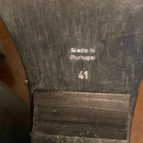 Free People Indio Booties Washed Grey Black Leather Sz 41/US 11 Women’s … - Picture 6 of 7